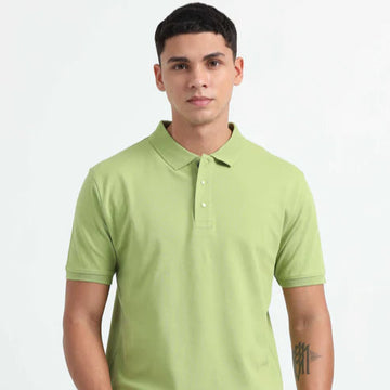 Caslay Organic Cotton - Olive Green Polo T-Shirt