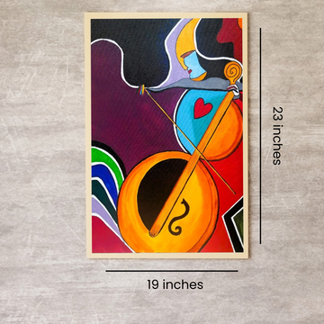 Musician with Cello (Inspired by Pablo Picasso)