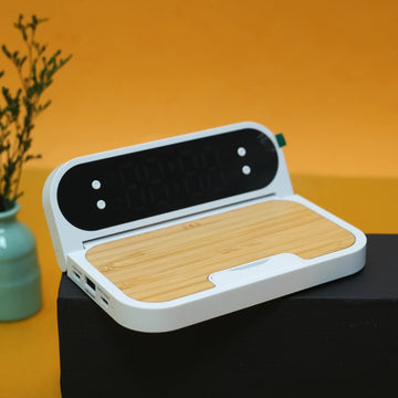 Snooze Clock With Alarm and Wireless Charger