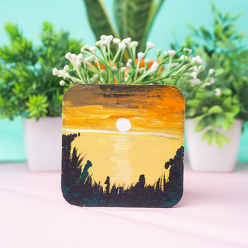 Dusky Reflections Hand-Painted fridge Magnets