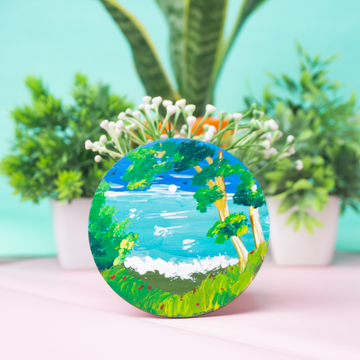 Coastal Bliss Hand-Painted fridge Magnets