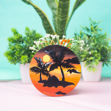 Golden Hour Glow Hand-Painted fridge Magnets