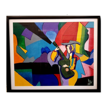 Abstract Guitarist’s Vision