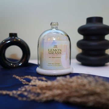 Bell Jar with Glass Dome | Scented Soy Wax Candle