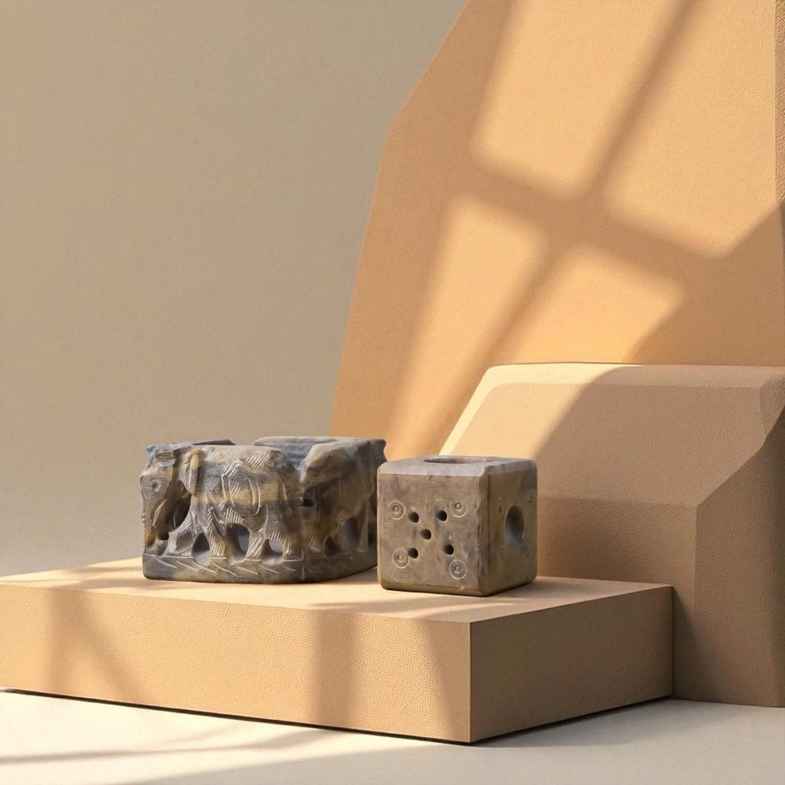 Indian Hampi Stone Incense Holder