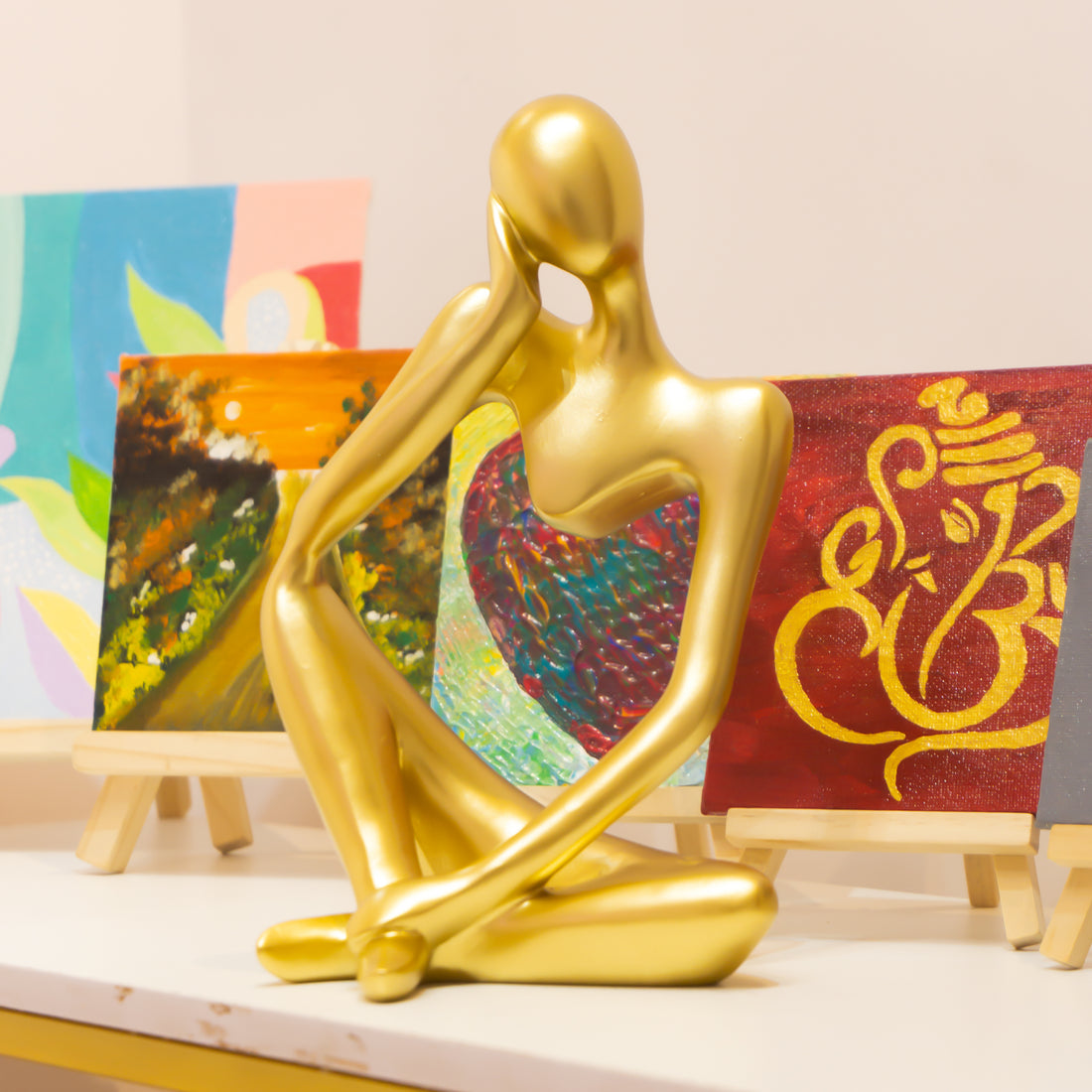 Golden Serenity Sculpture