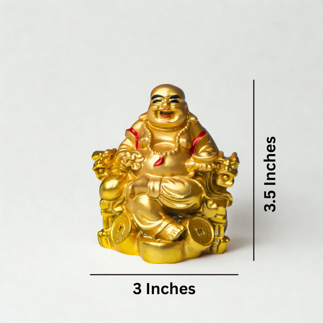 Golden Laughing Buddha Showpiece
