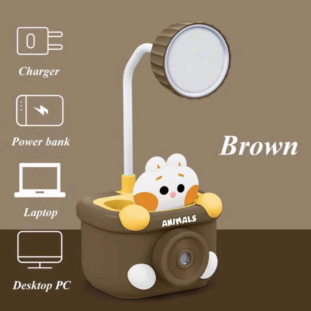 Rabbit LED Desk Lamp with Penstand & Sharpener