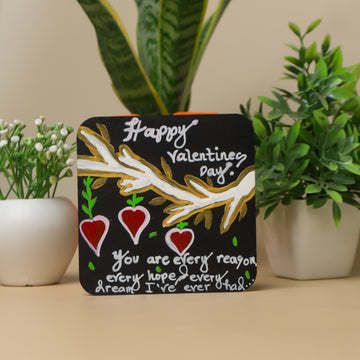 Cherished connections valentines day Hand-Painted fridge Magnets