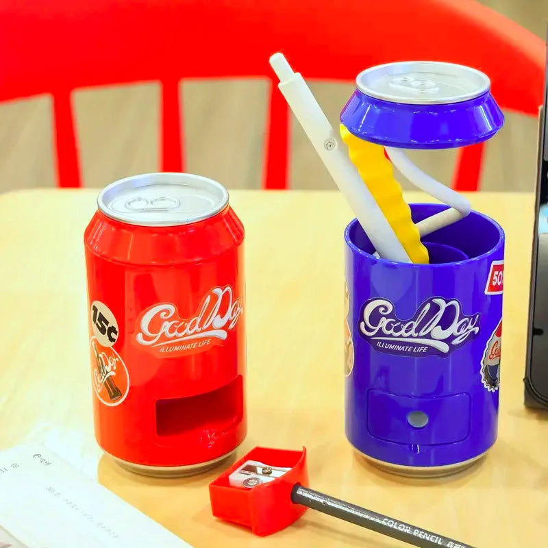 Soda Can Shape LED Table Lamp with Built-In Sharpener