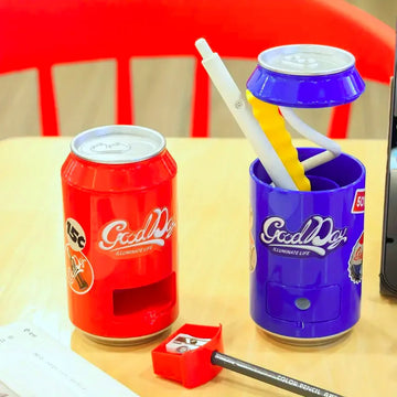 Soda Can Shape LED Table Lamp with Built-In Sharpener