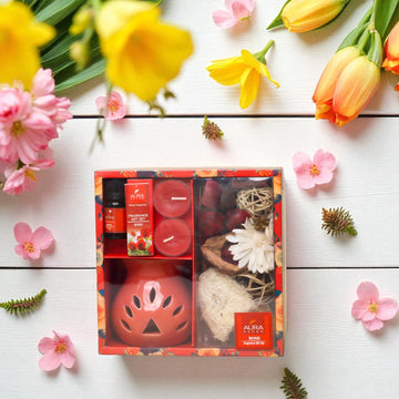 Aura Decor Red Fragrance Gift Set