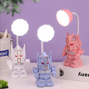 Robot LED Desk Lamp with Built-in Pencil Sharpener