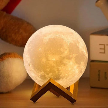 3D Moon Lamp 7 Colour 15 cm