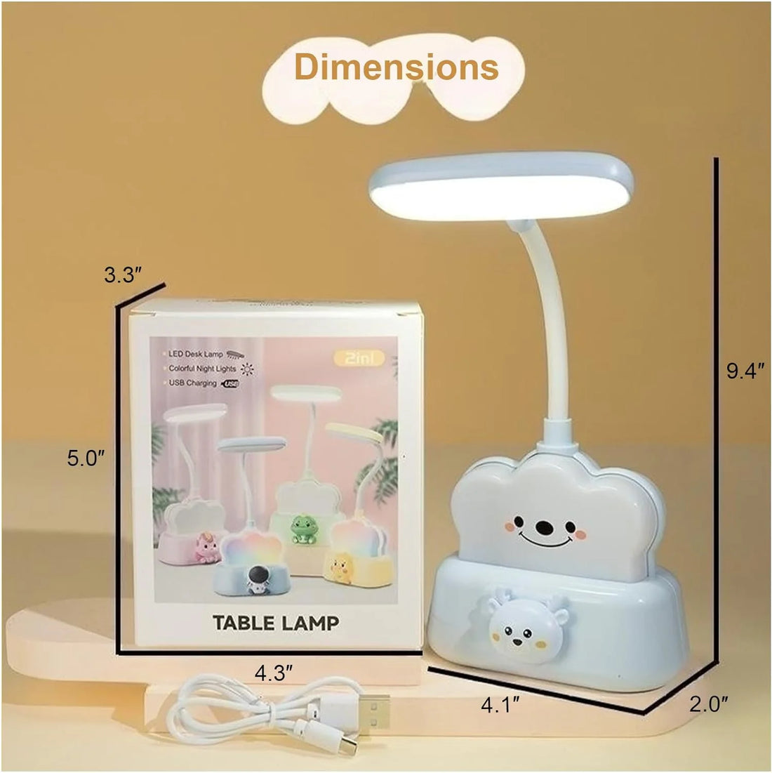 Smiley Cloud LED Desk Lamp