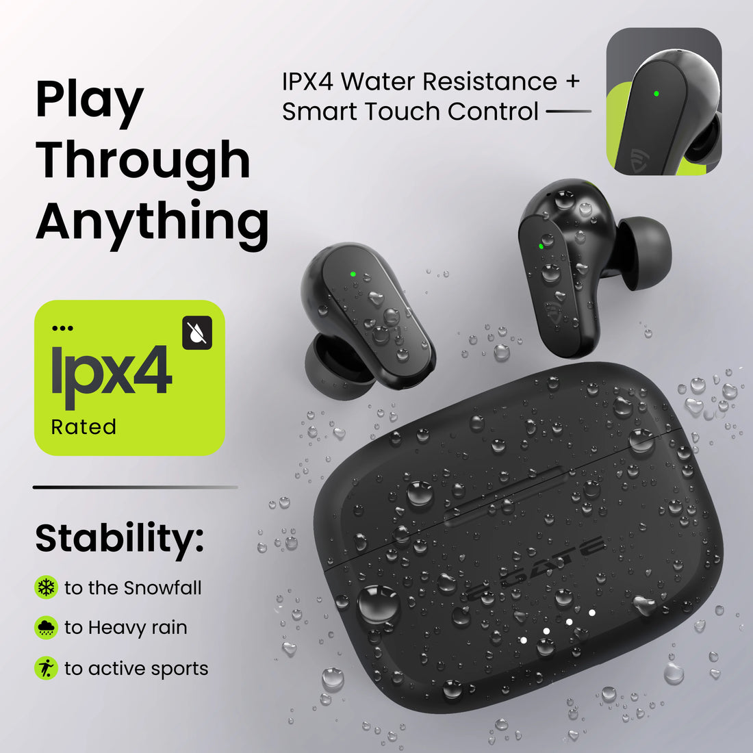 Egate A60 True Wireless ANC Earbuds