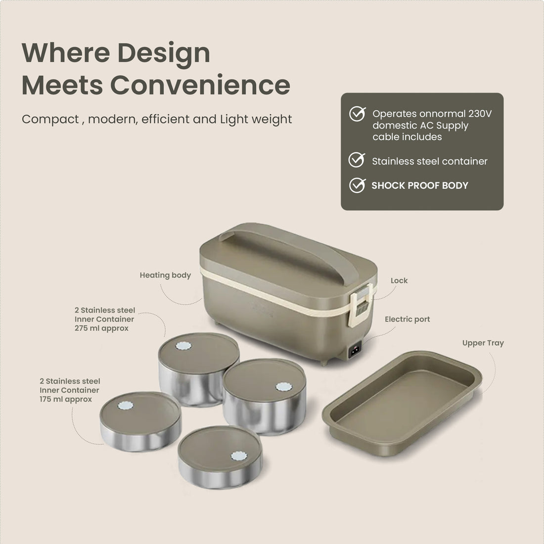 E-Munch: India’s #1 Smart & Portable Electric Lunch Box (Free Shipping)