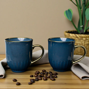 Midnight Royale Porcelain Mug Set (Set of 2)