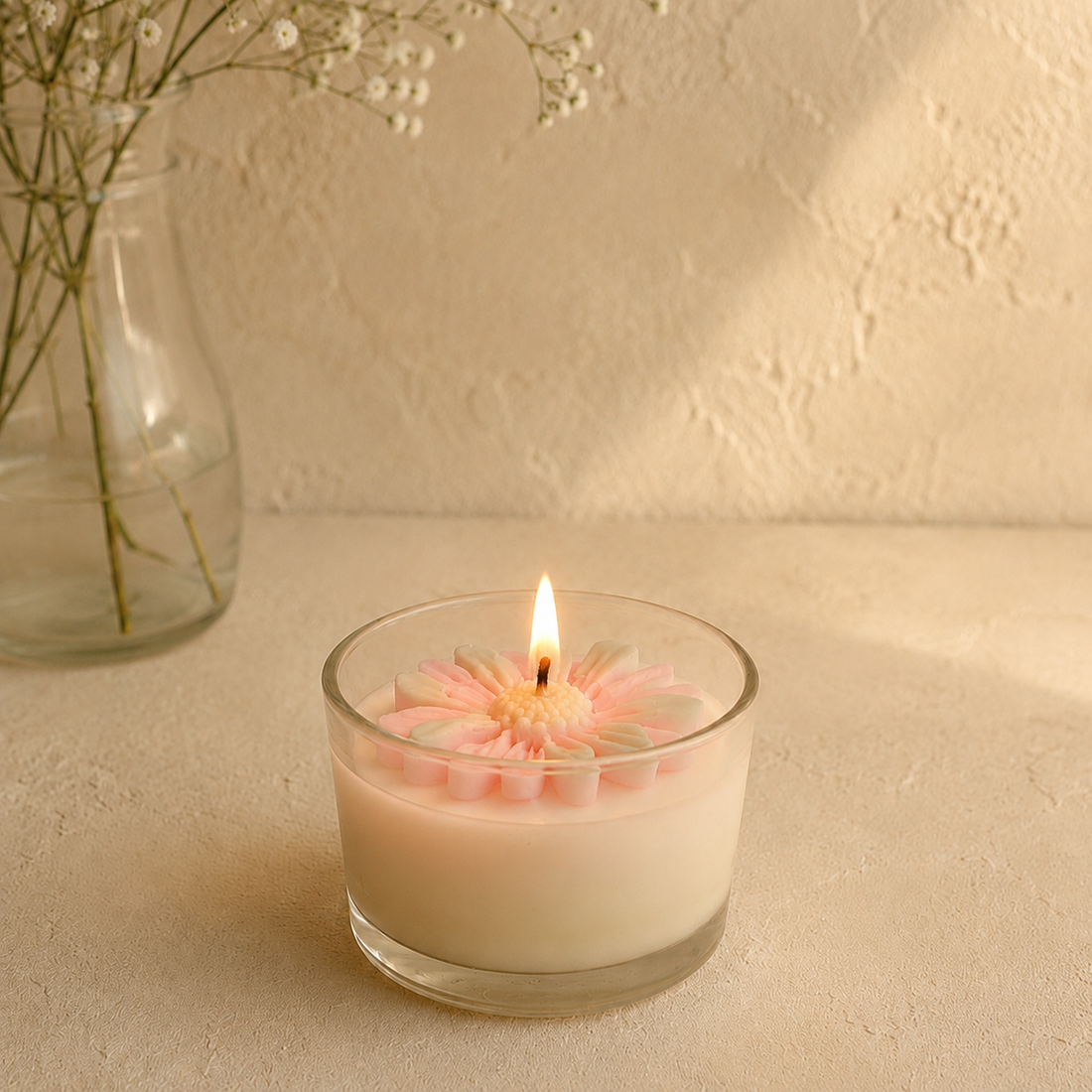 Blossom Glass Cup Candle