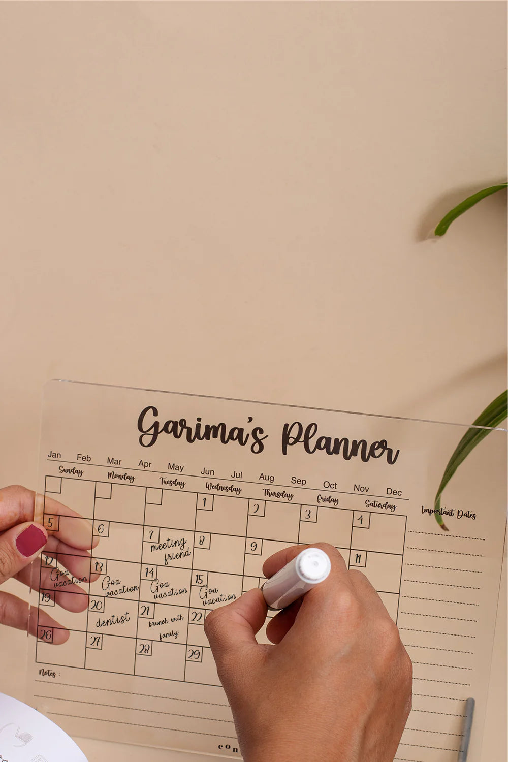 Personalized Table Top Planner