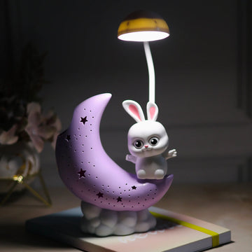 Crescent Moon Desk Night Lamp