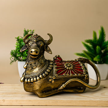 Brass Nandi Figurine