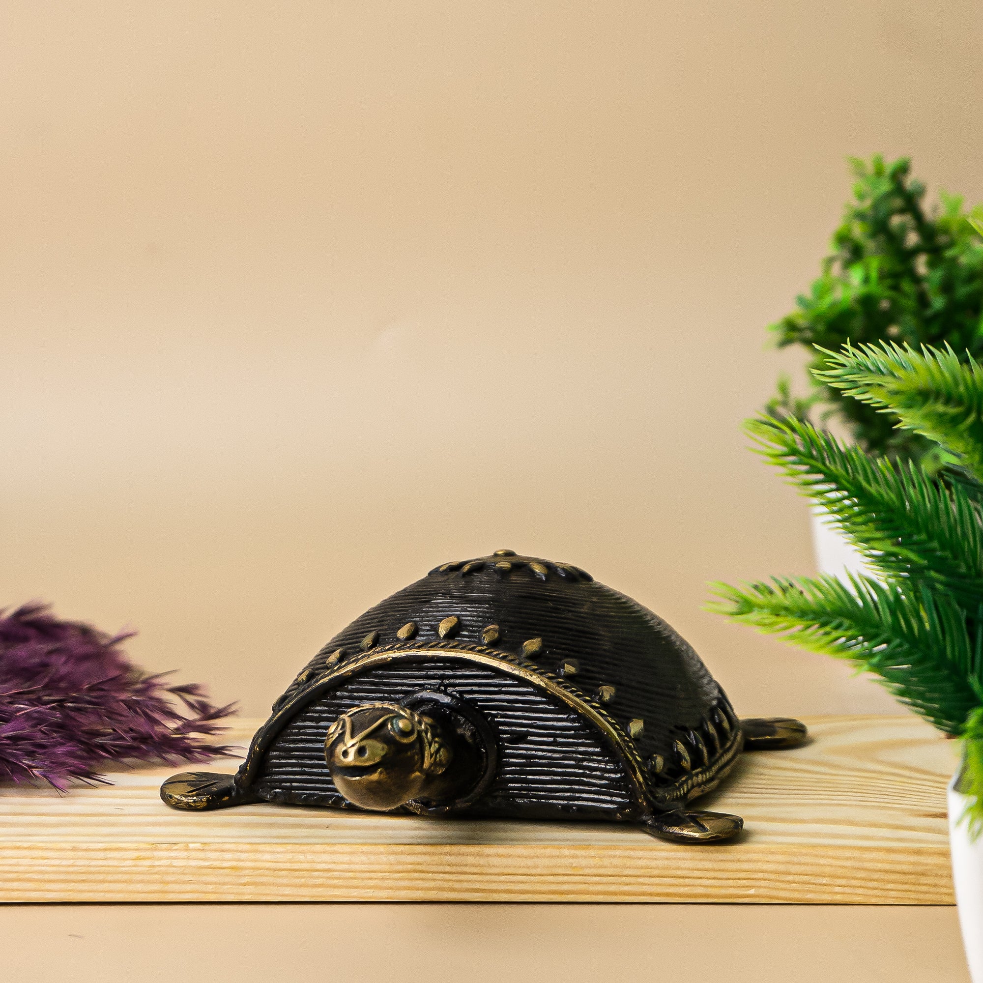 Brass Tortoise Figurine