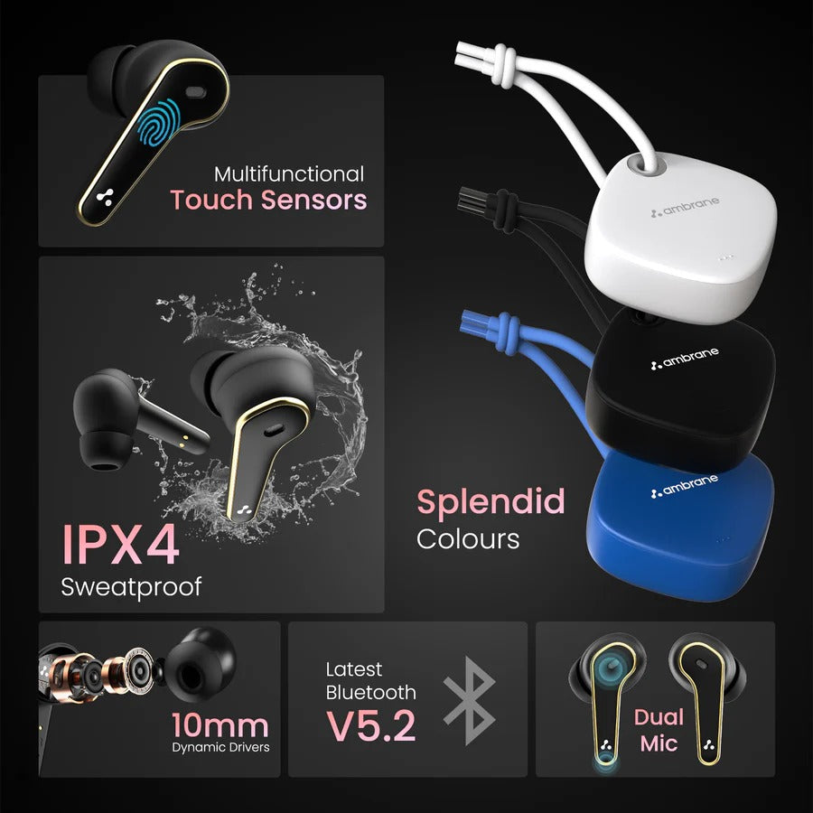 Ambrane Dots Dew Earbuds