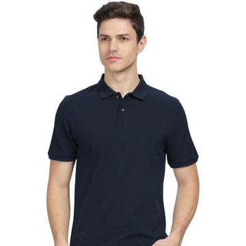 Men's Classic Navy Blue Polo T-Shirt