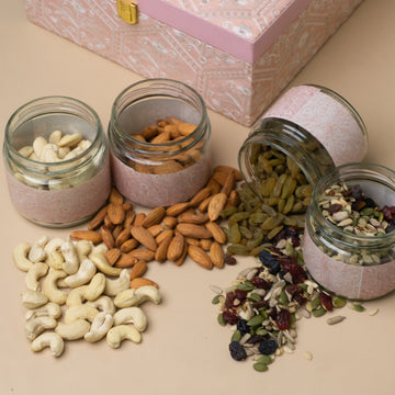 Blush Bloom – Deluxe Dry Fruit Gift Box