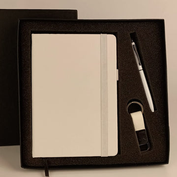 Elegant White Corporate Gift Set
