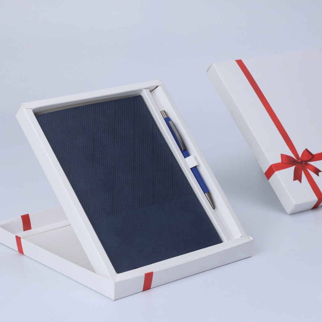 Premium Navy Notebook & Pen Gift Set