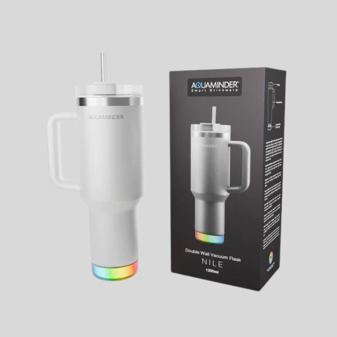 Stainless Steel Tumbler with Handle, Straw & Lid