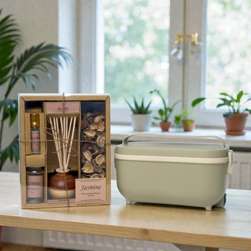 E-Munch Smart Electric Lunch Box + AuraDecor Jasmine Reed Diffuser Gift Set | Combo Offer |