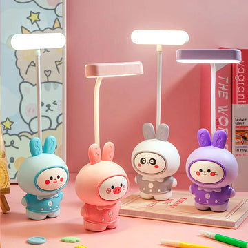 Cute Rabbit LED Desk Lamp With Built-In Sharpener