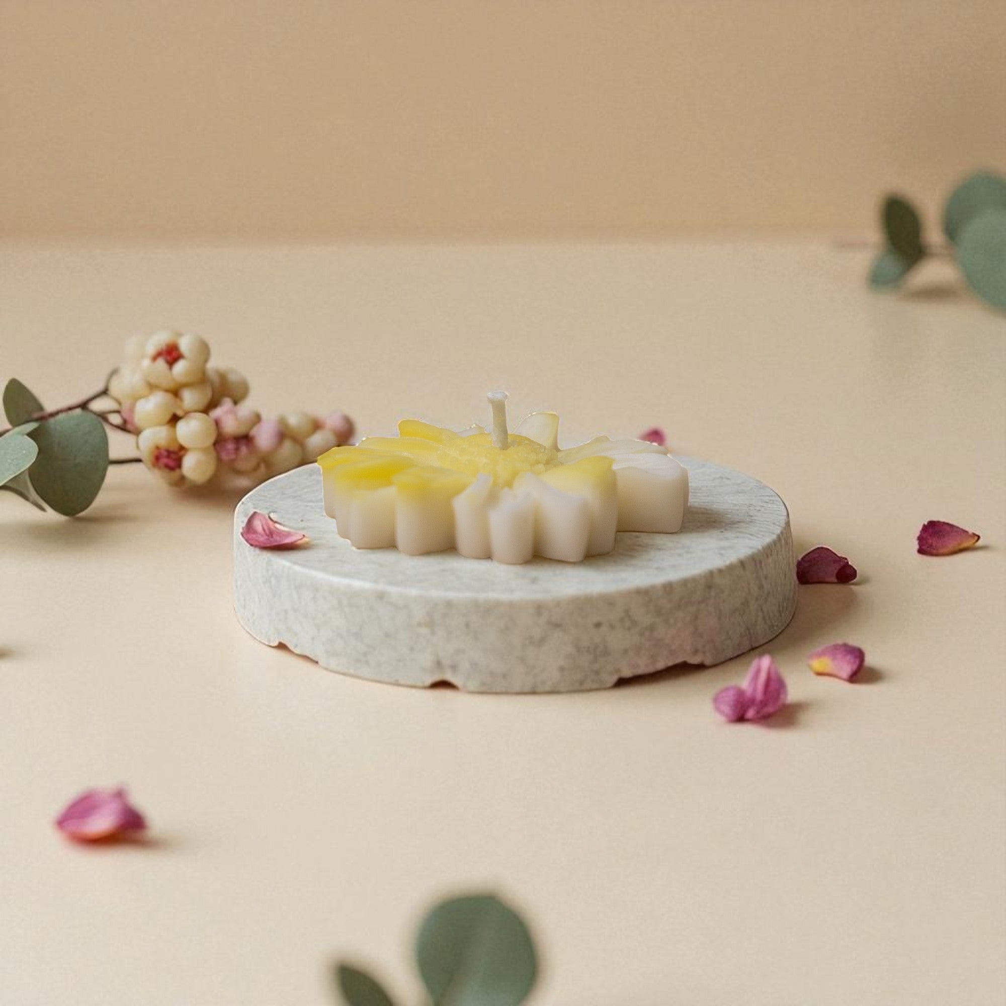 Sunshine Bloom Decorative Candle