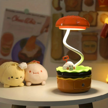 Burger LED Night Reading Lamp with Pencil Sharpener