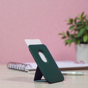 MagSafe-compatible phone stand and card holder