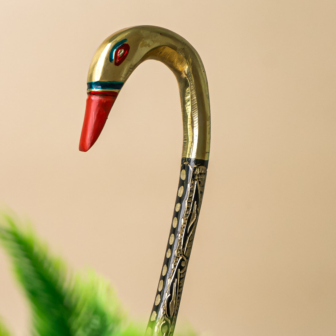 Brass Swan Figurine