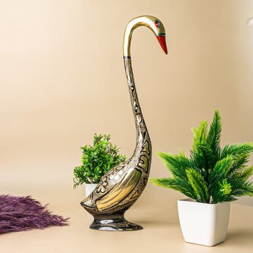 Brass Swan Figurine