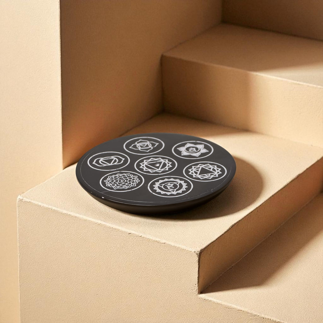 Black Marble Chakra Incense Holder