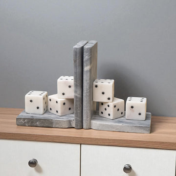 Marble Dice Bookend