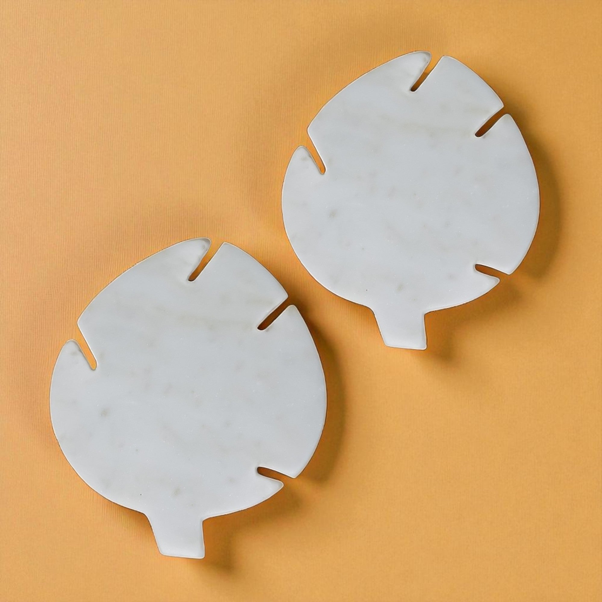 Marble Leaf Coasters